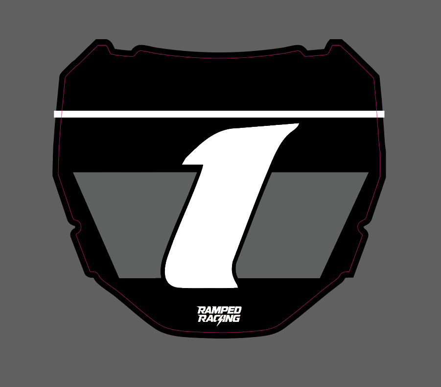 (Vented Cut) Odi Front Plate Decal